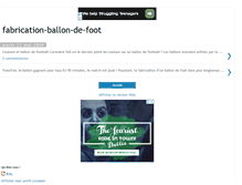 Tablet Screenshot of fabrication-ballon-de-foot.blogspot.com