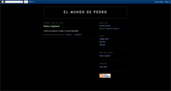 Desktop Screenshot of elmundodepedro.blogspot.com