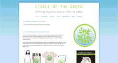 Desktop Screenshot of circleofthegreen.blogspot.com