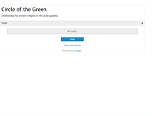 Tablet Screenshot of circleofthegreen.blogspot.com