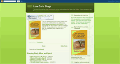 Desktop Screenshot of lowcarbblogs.blogspot.com