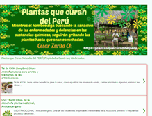 Tablet Screenshot of plantasquecurandelperu.blogspot.com