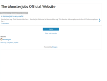 Tablet Screenshot of monsterjob-121.blogspot.com