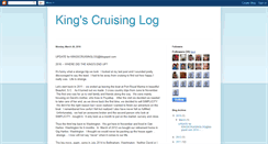 Desktop Screenshot of kingscruisinglog.blogspot.com