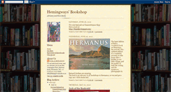 Desktop Screenshot of hemingwaysbookshop.blogspot.com