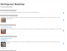 Tablet Screenshot of hemingwaysbookshop.blogspot.com