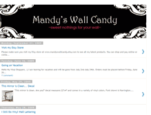 Tablet Screenshot of mandyswallcandy.blogspot.com