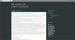 Desktop Screenshot of mylavishlife.blogspot.com