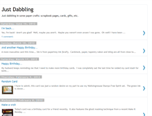 Tablet Screenshot of justdabbling.blogspot.com