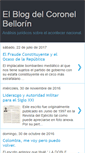Mobile Screenshot of blogdelcnelbellorin.blogspot.com