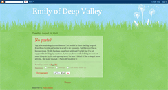 Desktop Screenshot of emilyofdeepvalley.blogspot.com