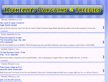 Tablet Screenshot of michellesbargainsandfreebies.blogspot.com
