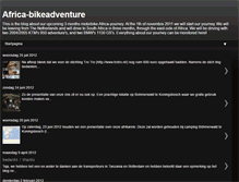 Tablet Screenshot of africa-bikeadventure.blogspot.com