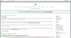 Desktop Screenshot of phosphorusandlime.blogspot.com