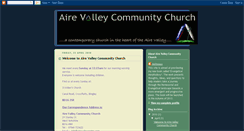 Desktop Screenshot of airevalleycommunitychurch.blogspot.com