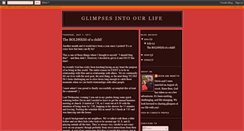 Desktop Screenshot of glimpsesintoourlife.blogspot.com