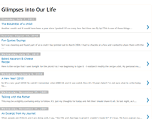 Tablet Screenshot of glimpsesintoourlife.blogspot.com