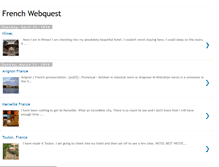 Tablet Screenshot of myfrenchwebquest.blogspot.com