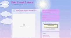 Desktop Screenshot of kidzclosetonline.blogspot.com