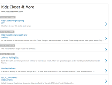 Tablet Screenshot of kidzclosetonline.blogspot.com