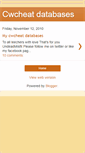 Mobile Screenshot of cwcheatdatabases.blogspot.com