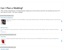 Tablet Screenshot of caniplanawedding.blogspot.com