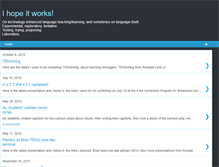 Tablet Screenshot of ihopeitworks.blogspot.com