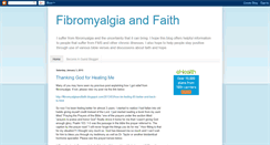 Desktop Screenshot of fibromyalgiaandfaith.blogspot.com