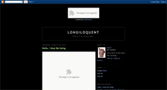 Desktop Screenshot of longiloquenter.blogspot.com