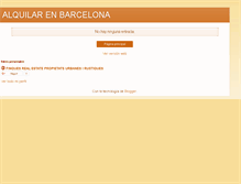 Tablet Screenshot of alquileresbarcelona.blogspot.com