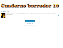 Tablet Screenshot of cuadernoborrador10.blogspot.com