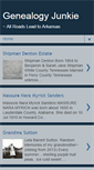 Mobile Screenshot of genealogyjunkie.blogspot.com