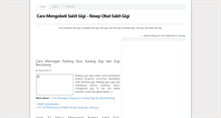 Desktop Screenshot of obat-sakitgigi.blogspot.com