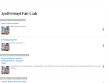 Tablet Screenshot of jyothirmayi-fan-club.blogspot.com