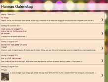 Tablet Screenshot of hannasgalenskap.blogspot.com