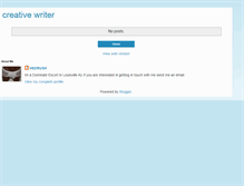 Tablet Screenshot of hedrush-creativewriter.blogspot.com