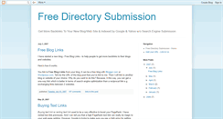 Desktop Screenshot of freedirectorysubmission.blogspot.com