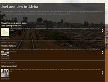 Tablet Screenshot of joelandjeninafrica.blogspot.com