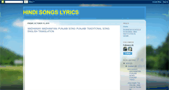 Desktop Screenshot of indian-song-lyrics.blogspot.com