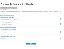 Tablet Screenshot of premium-restaurant-city-cheats.blogspot.com