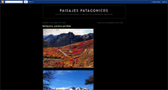 Desktop Screenshot of paisajespatagonicos.blogspot.com