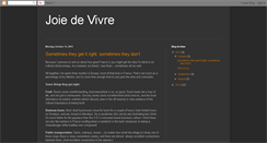 Desktop Screenshot of joiedevivre2012.blogspot.com