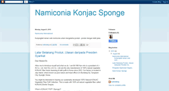 Desktop Screenshot of namiconiakonjacsponge.blogspot.com