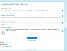 Tablet Screenshot of namiconiakonjacsponge.blogspot.com