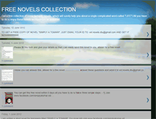 Tablet Screenshot of freenovelscollection.blogspot.com