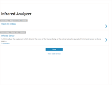 Tablet Screenshot of infrared-sensor.blogspot.com