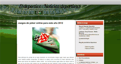 Desktop Screenshot of eldeportivo2009.blogspot.com