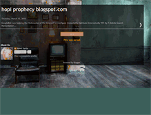 Tablet Screenshot of hopiprophecy.blogspot.com