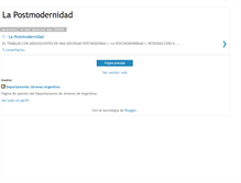 Tablet Screenshot of lapostmodernidad.blogspot.com