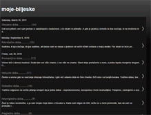 Tablet Screenshot of moje-biljeske.blogspot.com